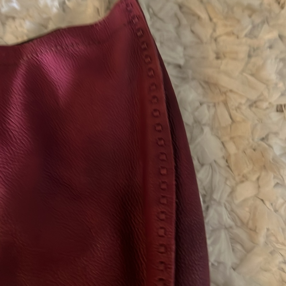 Lucky Brand Women's Dark Pink Slouchy Hobo Boho Bag Size 12" x 14" x 5" - Picture 3 of 12